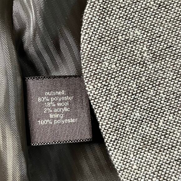 The Limited Vintage Y2K Tweed Wool Blend Old Money Style Neutral Blazer - Picture 6 of 10